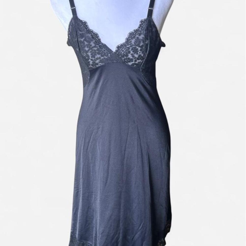 Whimsigoth goth y2k lace sheer night gown slip dress coquette girl